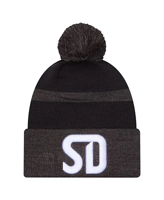 New Era Men's Navy San Diego Fc 2025 Kickoff Cuffed with Pom Knit Hat