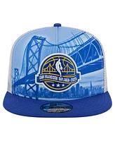 New Era Men's White/Royal 2025 Nba All-Star Game Scenic Golden Gate A-Frame 9FIFTY Snapback Hat