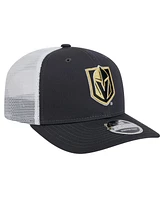 New Era Men's Charcoal/White Vegas Golden Knights Core Trucker 9SEVENTY Stretch-Snap Hat