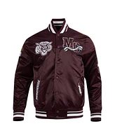 Pro Standard Men's Wine All Star x Hbcu Classic Full-Snap Satin Jacket