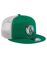 New Era Men's Boston Celtics Kelly Green Victory Grove Split Panel 9FIFTY Snapback Hat