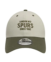 New Era Men's Tan Tottenham Hotspur Contrast Visor Fitted 39THIRTY Hat