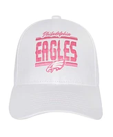 Outerstuff Big Girls Philadelphia Eagles All White Structured Adjustable Hat