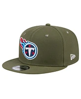 New Era Men's Olive Tennessee Titans Main 9FIFTY Snapback Hat