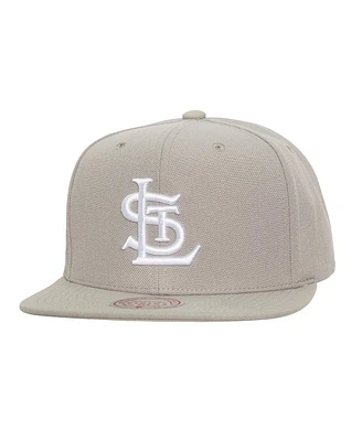 Mitchell & Ness Men's Gray St. Louis Cardinals Snapback Hat