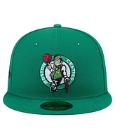 New Era Men's Kelly Green Boston Celtics Throwback Pennant 59FIFTY Fitted Hat