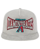 New Era Men's Gray Arizona Diamondbacks Corduroy Golfer Snapback Hat