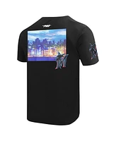 Pro Standard Men's Black Miami Marlins Cityscape T-Shirt