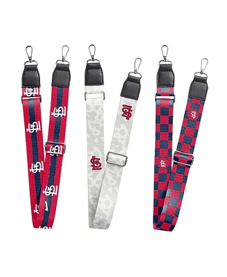 Logo Brands St. Louis Cardinals Bag Strap Set 3-Pack