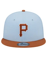 New Era Men's Light Blue Pittsburgh Pirates Spring Color Two-Tone 9FIFTY Snapback Hat