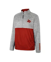 Colosseum Men's Gray Texas State Bobcats John Half-Zip Jacket