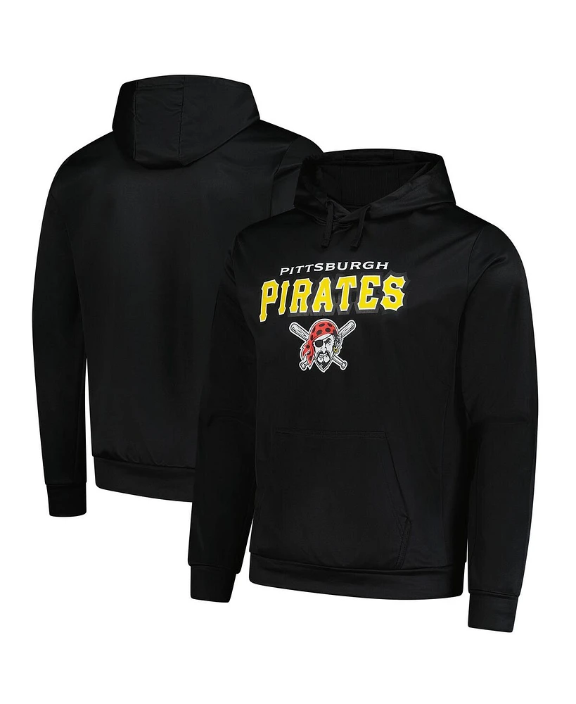 Dunbrooke Men's Black Pittsburgh Pirates Champion Pullover Hoodie