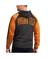 G-iii Sports by Carl Banks Men's Black Virginia Tech Hokies Neutral Zone Raglan Full-Zip Track Hoodie Jacket