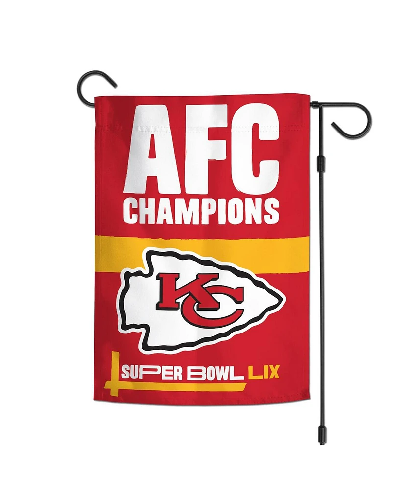 Wincraft Kansas City Chiefs 2024 Afc Champions 12'' x 18'' Double-Sided Garden Flag