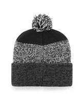 '47 Brand Men's Black Baltimore Ravens Static Cuffed with Pom Knit Hat