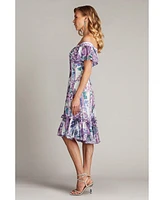 Tadashi Shoji Breeze Floral Print Chiffon Dress