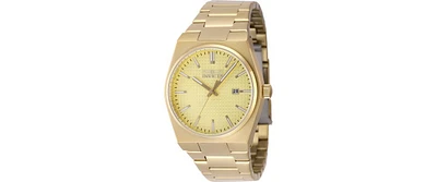 Invicta Men's Speedway Quartz 3 Hand Gold Dial Watch