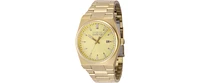 Invicta Men's Speedway Quartz 3 Hand Gold Dial Watch