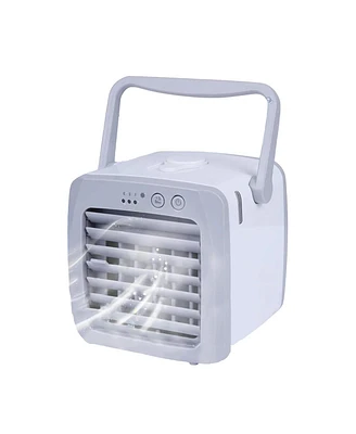 Quiet Personal Mini Air Conditioner Fan with Adjustable Vane and Usb Power