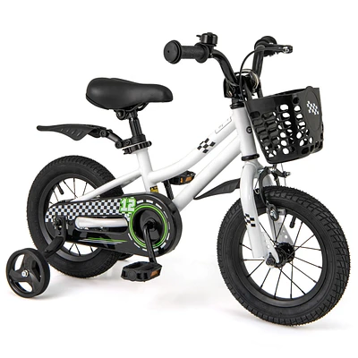 Kids Bike Children Bicycle with Training Wheels for 3-4 Years Old
