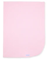Max & Olivia Newborn Girls Pointelle Reversible Swaddle Blanket