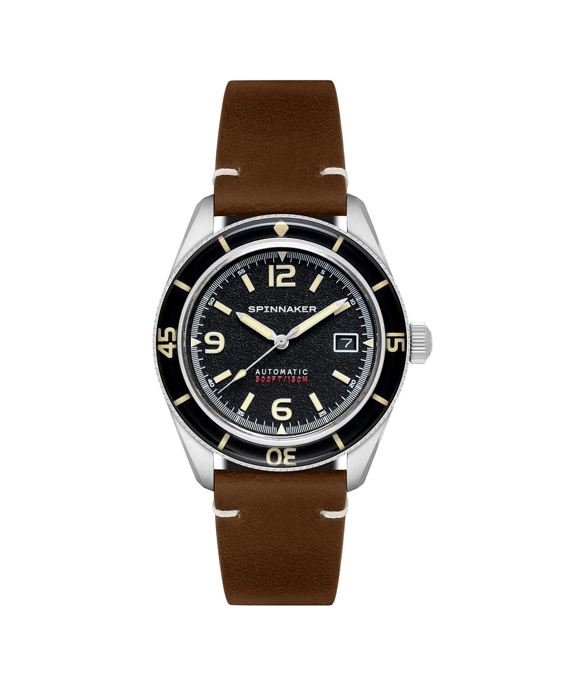 Spinnaker Men's Fleuss Automatic Leather Strap Watch