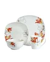 Tabletops Unlimited Lily 16-Pc. Dinnerware Set, Service for 4