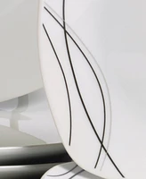 Tabletops Unlimited Alec 16 Pc. Ash White Dinnerware Set, Service for 4