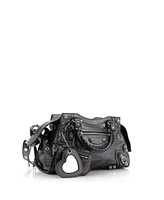 Pre-Owned Balenciaga Small Neo Cagole City Bag Embossed with Crystals