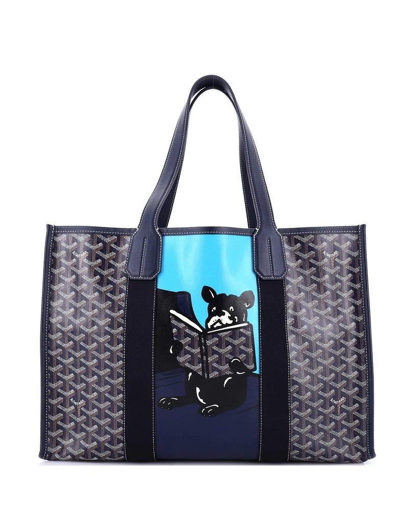 Pre-Owned Goyard Mm Villette Tote Printed Coated Canvas