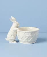 Lenox Wicker Creek Bunny Candy Dish