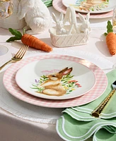 Lenox Wicker Creek Bunny Accent Plates, Set of 4