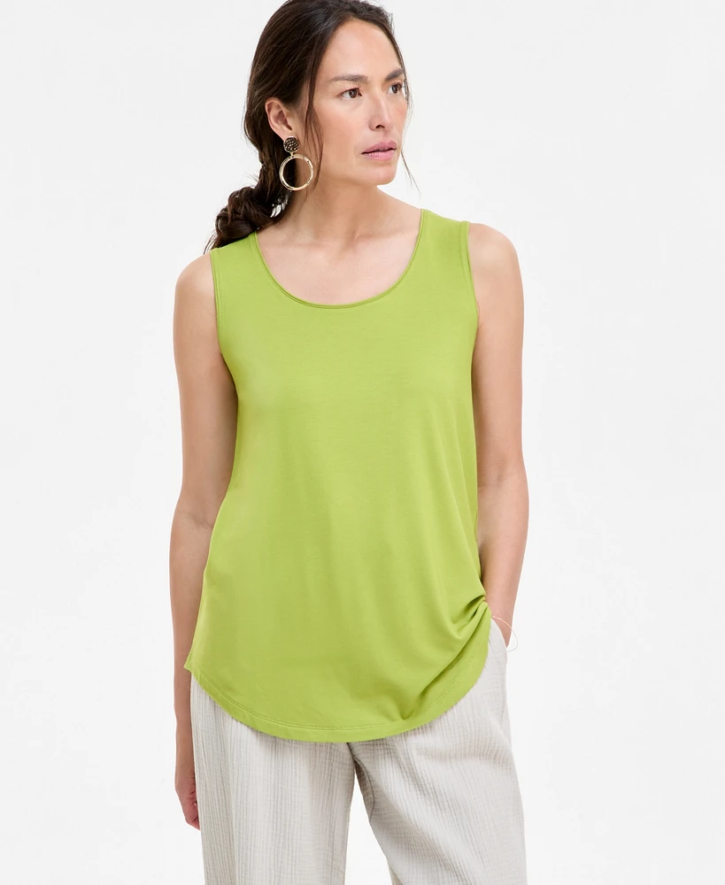 Jm Collection Women's Scoop-Neck Sleeveless Tank Top, Regular & Petite