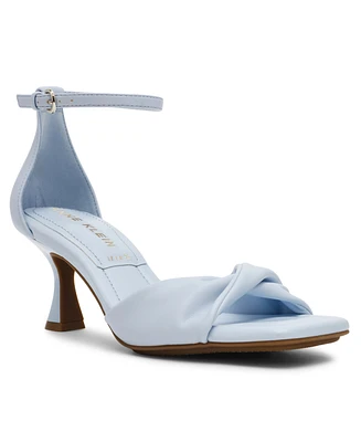 Anne Klein Women's Jessie Ankle Strap Two Piece Dress Sandals