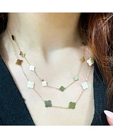 The Lovery Mini Gold Clover Necklace 14K Gold