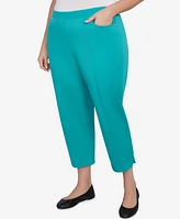 Alfred Dunner Plus Nantucket Tailored Tulip Hem Capris Pants