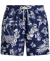 Polo Ralph Lauren Men's 5.75-Inch Traveler Bear Swim Trunks