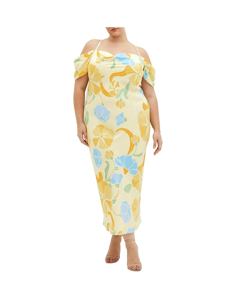 City Chic Plus Cady Print Dress