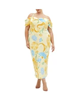 City Chic Plus Cady Print Dress