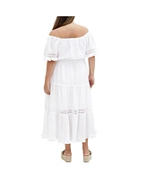 Plus Angel Midi Dress