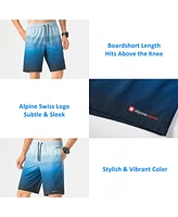 Alpine Swiss Mens Swim Shorts Beach Trunks Boardshorts Volley Quick Dry