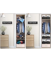 Sorbus 6 Pack 11" Two Tone Foldable Storage Cubes with Handles - Perfect for clothes, toys, books, linens