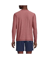 Lands' End Men's Long Sleeve Upf 50 Swim Tee Rash Guard