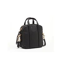 Susu The Evelyn Black Leather Crossbody Bag