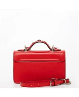 Susu The Hollywood Studded Leather Crossbody Bag Red