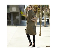 Susu Beige Leather Backpack Purse for Women Convertible Crossbody Bag Medium Size with Front and Back Pockets