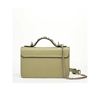 Susu The Hollywood Leather Crossbody Bag Sage Green