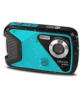 Minolta MN30WP 21MP Full Hd 2.8" Touch Lcd Screen Waterproof Digital Camera, Teal