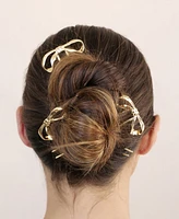 Ettika Bow Gold Tone Hair Pin