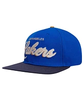 Pro Standard Men's Blue/Navy Los Angeles Lakers Legacy Snapback Hat